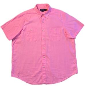 Polo Ralph Lauren Men's  Classic Fit Short Sleeve Shirt | Neon Pink | XL